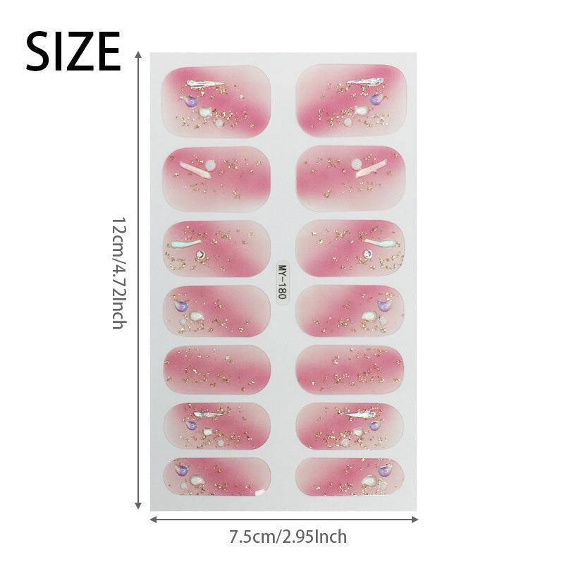 5D Rhinestone Nail Sticker Full Cover Crystal Manicure Foil Nail Decals
