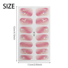 5D Rhinestone Nail Sticker Full Cover Crystal Manicure Foil Nail Decals