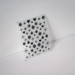 Holographic Bronzing Flower Stickers for Nail Art