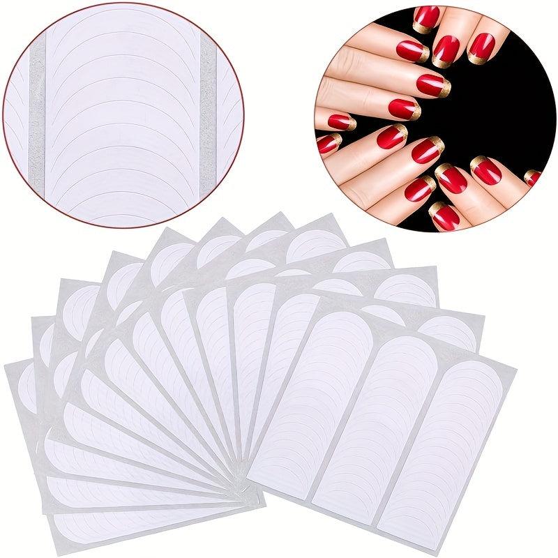 French Nail Stickers Self-adhesive Manicure Art 480Pcs
