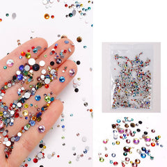 1440 pcs Crystal Rhinestones for Nails Crafts and Makeup Flat Back Gems