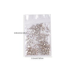 1440 pcs Crystal Rhinestones for Nails Crafts and Makeup Flat Back Gems