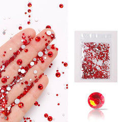 1440 pcs Crystal Rhinestones for Nails Crafts and Makeup Flat Back Gems
