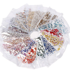 1440 pcs Crystal Rhinestones for Nails Crafts and Makeup Flat Back Gems