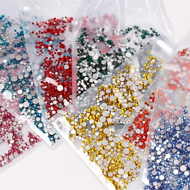 1440 pcs Crystal Rhinestones for Nails Crafts and Makeup Flat Back Gems