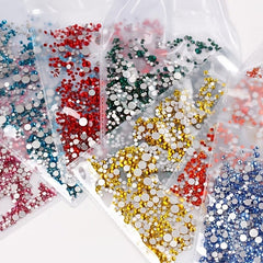 1440 pcs Crystal Rhinestones for Nails Crafts and Makeup Flat Back Gems