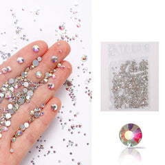 1440 pcs Crystal Rhinestones for Nails Crafts and Makeup Flat Back Gems