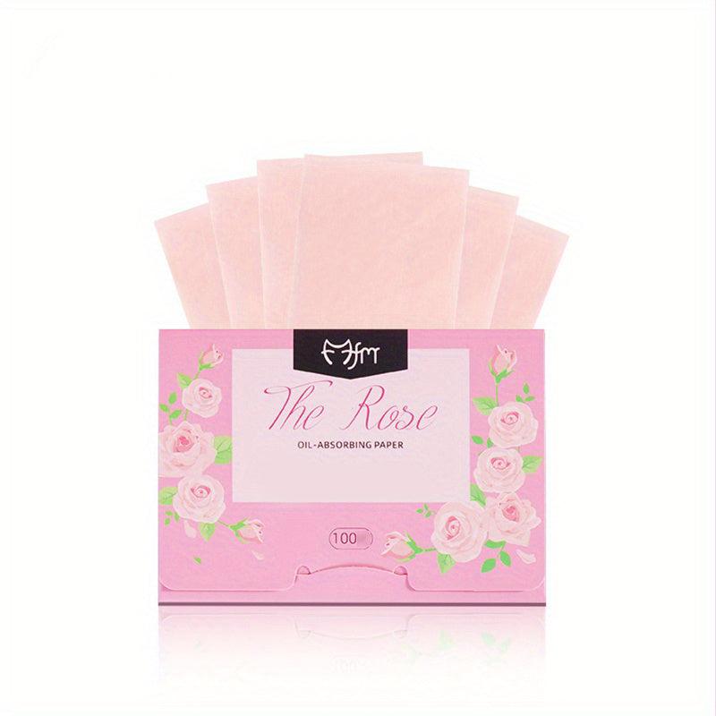 100pcs Absorbing Tissues Soft Blotting Paper for Oily Skin with Fragrance