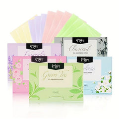 100pcs Absorbing Tissues Soft Blotting Paper for Oily Skin with Fragrance