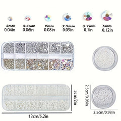 Nail Art Rhinestones Pearls Charms Crystals Gems Supplies