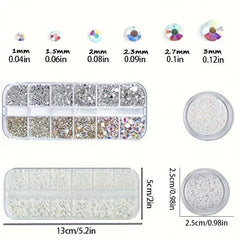 Nail Art Rhinestones Pearls Charms Crystals Gems Supplies
