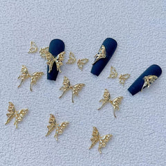 5pcs 3D Alloy Butterfly Nail Art Charms - DIY Nail Decoration Accessories