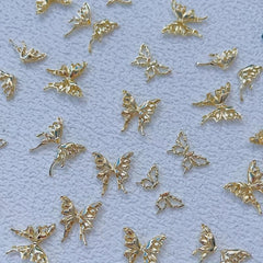 5pcs 3D Alloy Butterfly Nail Art Charms - DIY Nail Decoration Accessories