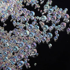 Bubble Nail Art Rhinestones Mixed Sized Crystal Bead For Manicure