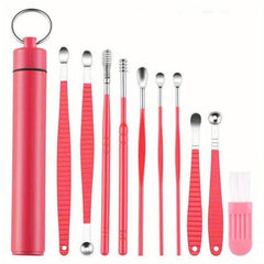 11Pcs Ear Wax Removal Kit with Cleaning Brush & Storage Box