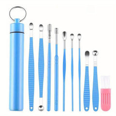 11Pcs Ear Wax Removal Kit with Cleaning Brush & Storage Box