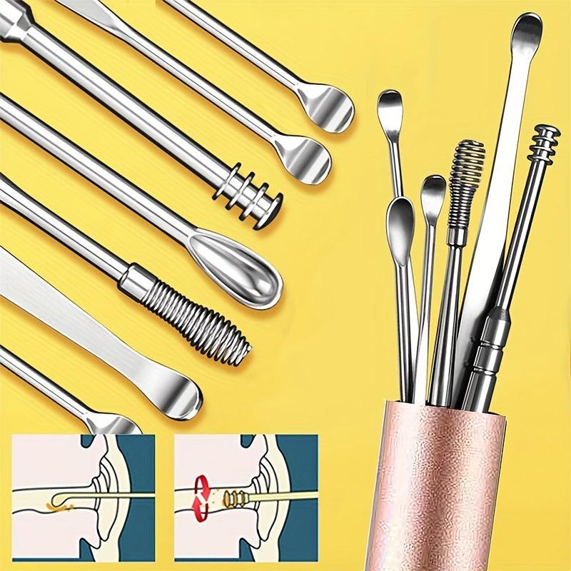 11Pcs Ear Wax Removal Kit with Cleaning Brush & Storage Box