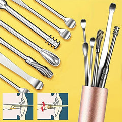 11Pcs Ear Wax Removal Kit with Cleaning Brush & Storage Box