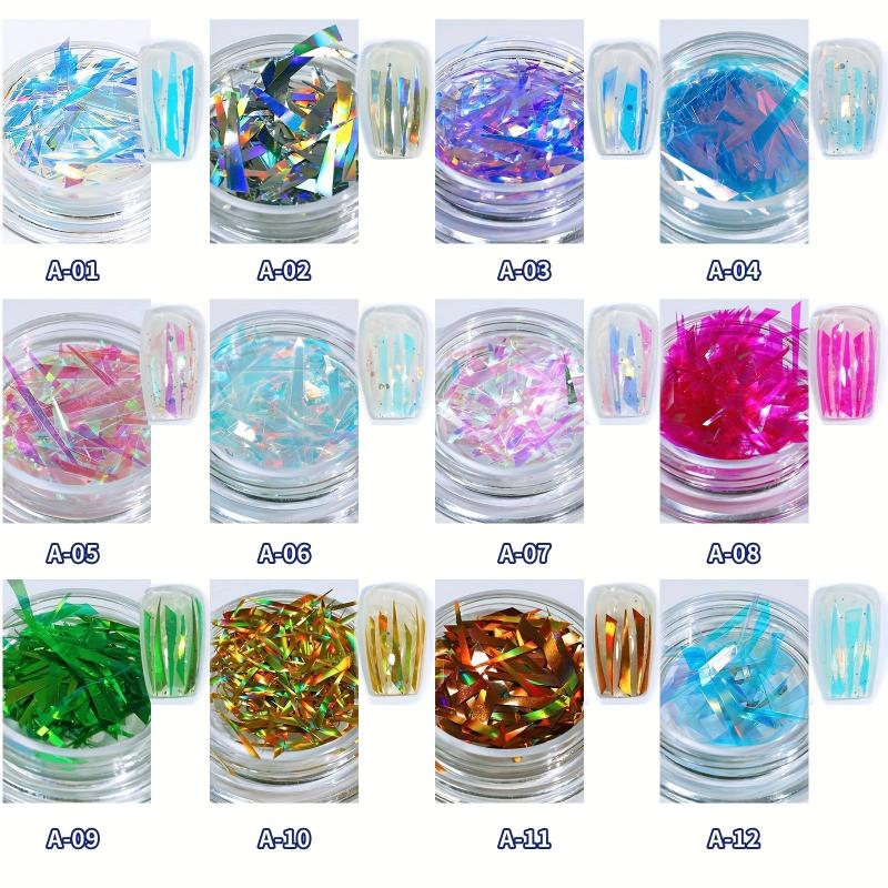 Colorful Nail Art Foil Paper Irregular Nail Paillette Manicure