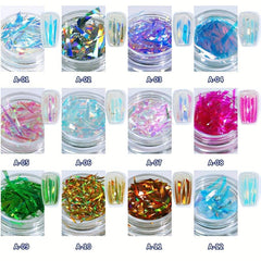 Colorful Nail Art Foil Paper Irregular Nail Paillette Manicure