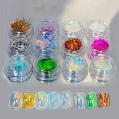 Colorful Nail Art Foil Paper Irregular Nail Paillette Manicure