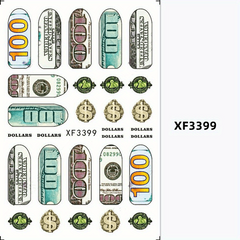 USA Flag Nail Art Stickers for DIY or Salons