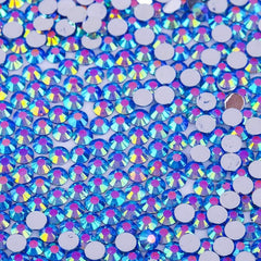 AB Glass Flat Bottom Rhinestones Mixed Sizes 1500 Pcs