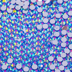 AB Glass Flat Bottom Rhinestones Mixed Sizes 1500 Pcs