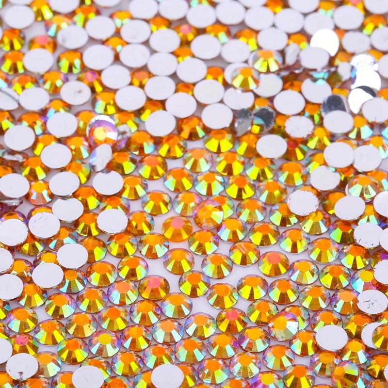 AB Glass Flat Bottom Rhinestones Mixed Sizes 1500 Pcs