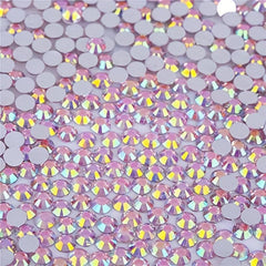 AB Glass Flat Bottom Rhinestones Mixed Sizes 1500 Pcs