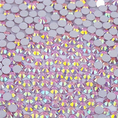 AB Glass Flat Bottom Rhinestones Mixed Sizes 1500 Pcs