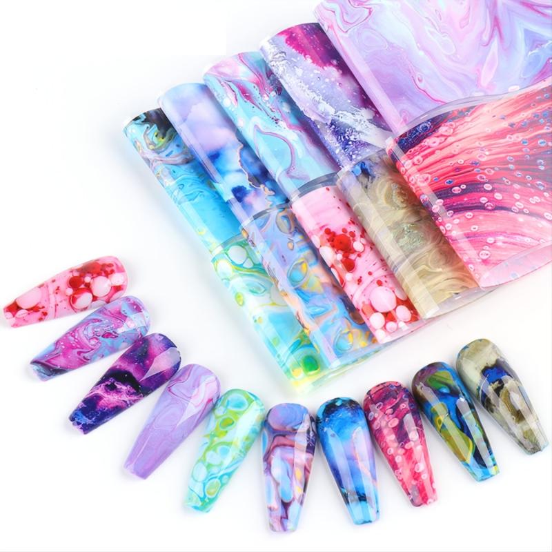 Starry Sky Nail Art Foil Transfer Stickers Decals