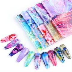 Starry Sky Nail Art Foil Transfer Stickers Decals