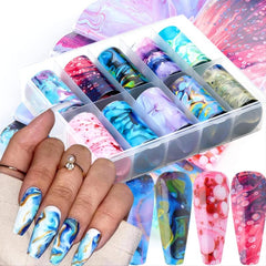 Starry Sky Nail Art Foil Transfer Stickers Decals