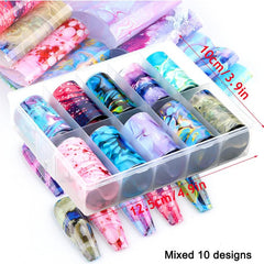 Starry Sky Nail Art Foil Transfer Stickers Decals