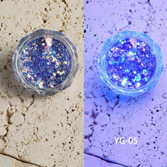 Glow In The Dark Glitter Luminous Powder Nail Art Sequins Decorations