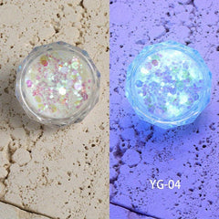 Glow In The Dark Glitter Luminous Powder Nail Art Sequins Decorations