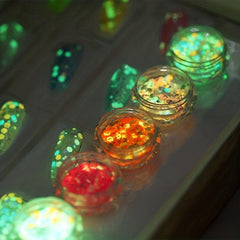 Glow In The Dark Glitter Luminous Powder Nail Art Sequins Decorations