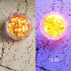 Glow In The Dark Glitter Luminous Powder Nail Art Sequins Decorations