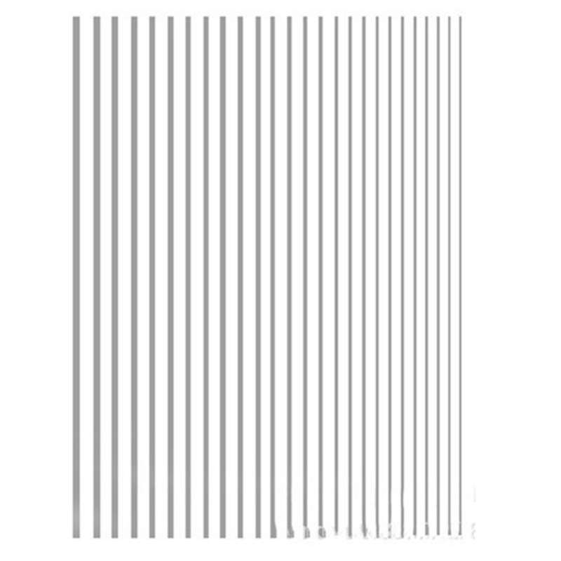 Golden Silvery Line Stripe Nail Art Stickers Self Adhesive Stirp Nail Art Edcals