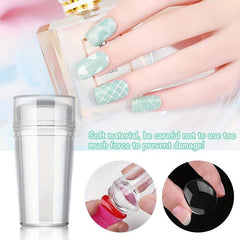 French Tip Nail Stamper Kit with Scraper