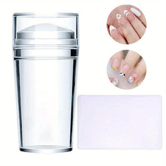 French Tip Nail Stamper Kit with Scraper