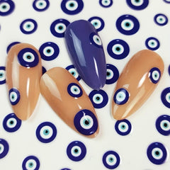 Graffiti Devil's Eye Nail Art Stickers Self Adhesive