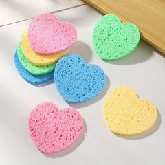 Natural Wood Pulp Sponge Face Wash Powder Puffs for Skin Care