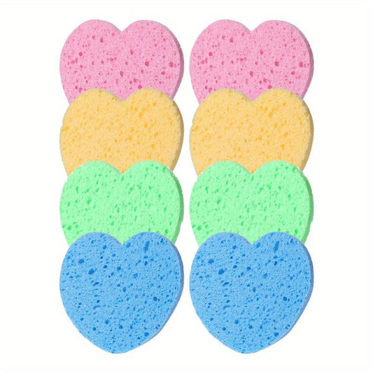 Natural Wood Pulp Sponge Face Wash Powder Puffs for Skin Care