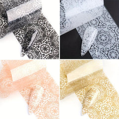 10pcs Mixed Pattern Nail Foils Transfer Stickers DIY Nail Art Decals