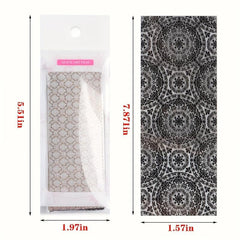 10pcs Mixed Pattern Nail Foils Transfer Stickers DIY Nail Art Decals