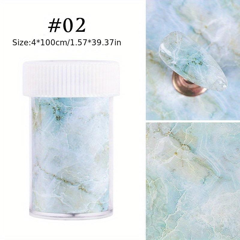 Marble Pattern Nail Foils Starry Sky Stickers