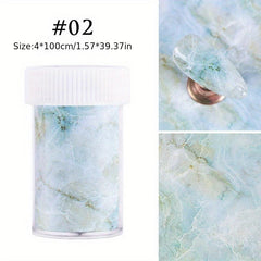 Marble Pattern Nail Foils Starry Sky Stickers