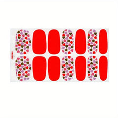 Leopard Printed Nail Polish Stickers Self Adhesive Decals